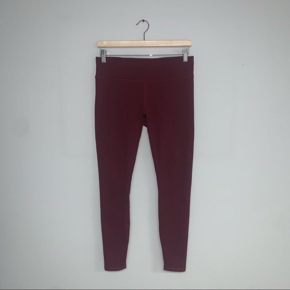 Fabletics Define Mid-Rise Legging‎ Burgundy Maroon Wine Compressive Size  Medium - Picture 2 of 8